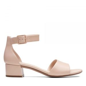 Clarks Elisa Deidra 7 heel sandals blush nude
